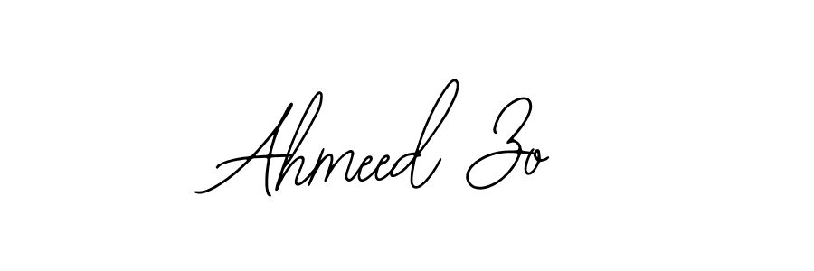 if you are searching for the best signature style for your name Ahmeed Zo. so please give up your signature search. here we have designed multiple signature styles  using Bearetta-2O07w. Ahmeed Zo signature style 12 images and pictures png