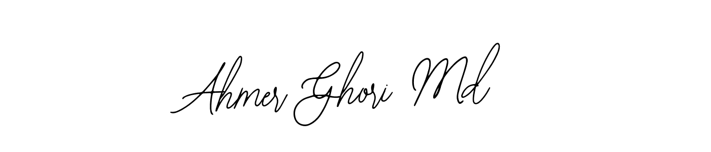 How to Draw Ahmer Ghori Md signature style? Bearetta-2O07w is a latest design signature styles for name Ahmer Ghori Md. Ahmer Ghori Md signature style 12 images and pictures png