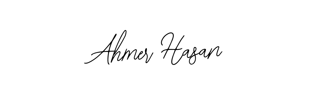 Design your own signature with our free online signature maker. With this signature software, you can create a handwritten (Bearetta-2O07w) signature for name Ahmer Hasan. Ahmer Hasan signature style 12 images and pictures png