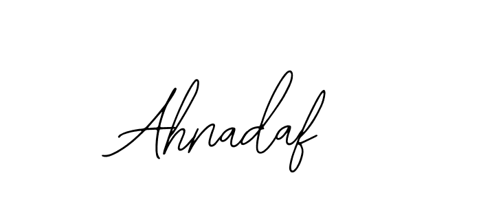 The best way (Bearetta-2O07w) to make a short signature is to pick only two or three words in your name. The name Ahnadaf include a total of six letters. For converting this name. Ahnadaf signature style 12 images and pictures png