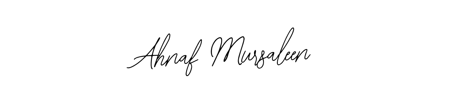 It looks lik you need a new signature style for name Ahnaf Mursaleen. Design unique handwritten (Bearetta-2O07w) signature with our free signature maker in just a few clicks. Ahnaf Mursaleen signature style 12 images and pictures png