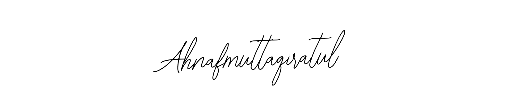 if you are searching for the best signature style for your name Ahnafmuttaqiratul. so please give up your signature search. here we have designed multiple signature styles  using Bearetta-2O07w. Ahnafmuttaqiratul signature style 12 images and pictures png