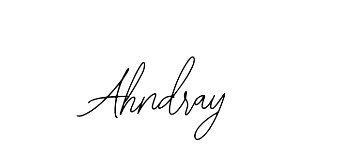 How to make Ahndray signature? Bearetta-2O07w is a professional autograph style. Create handwritten signature for Ahndray name. Ahndray signature style 12 images and pictures png