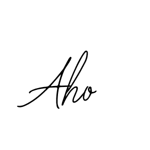 Make a beautiful signature design for name Aho. With this signature (Bearetta-2O07w) style, you can create a handwritten signature for free. Aho signature style 12 images and pictures png