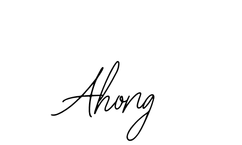 You should practise on your own different ways (Bearetta-2O07w) to write your name (Ahong) in signature. don't let someone else do it for you. Ahong signature style 12 images and pictures png