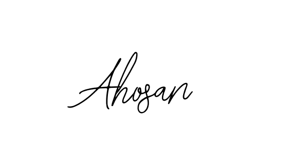 The best way (Bearetta-2O07w) to make a short signature is to pick only two or three words in your name. The name Ahosan include a total of six letters. For converting this name. Ahosan signature style 12 images and pictures png