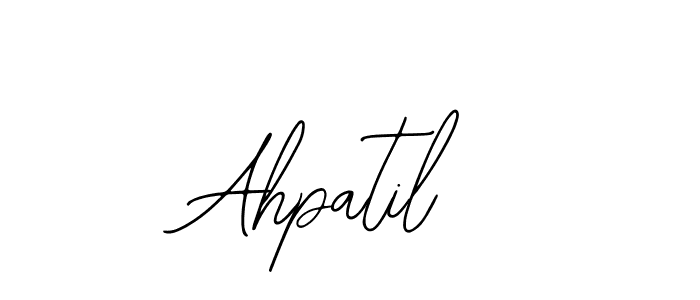 Also You can easily find your signature by using the search form. We will create Ahpatil name handwritten signature images for you free of cost using Bearetta-2O07w sign style. Ahpatil signature style 12 images and pictures png