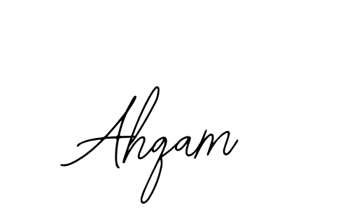 Use a signature maker to create a handwritten signature online. With this signature software, you can design (Bearetta-2O07w) your own signature for name Ahqam. Ahqam signature style 12 images and pictures png