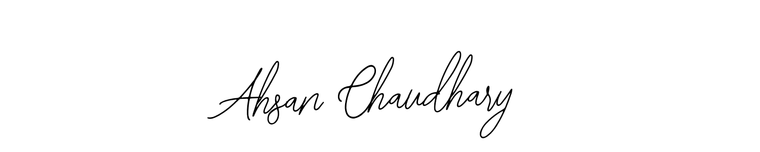 Design your own signature with our free online signature maker. With this signature software, you can create a handwritten (Bearetta-2O07w) signature for name Ahsan Chaudhary. Ahsan Chaudhary signature style 12 images and pictures png