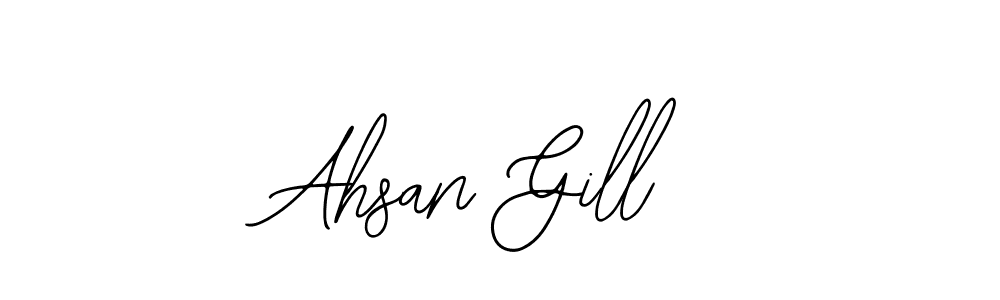 How to Draw Ahsan Gill signature style? Bearetta-2O07w is a latest design signature styles for name Ahsan Gill. Ahsan Gill signature style 12 images and pictures png
