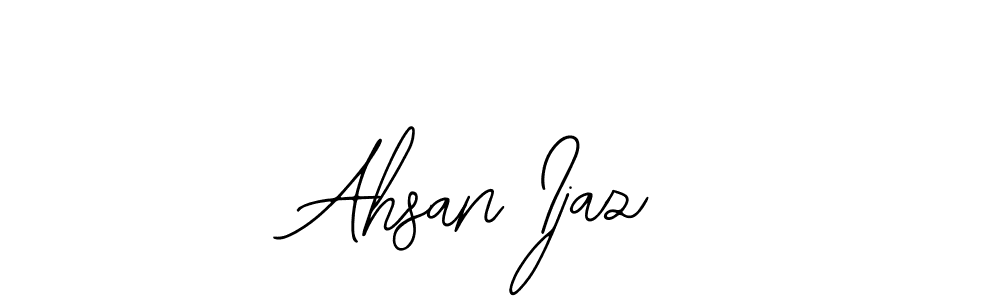 The best way (Bearetta-2O07w) to make a short signature is to pick only two or three words in your name. The name Ahsan Ijaz include a total of six letters. For converting this name. Ahsan Ijaz signature style 12 images and pictures png