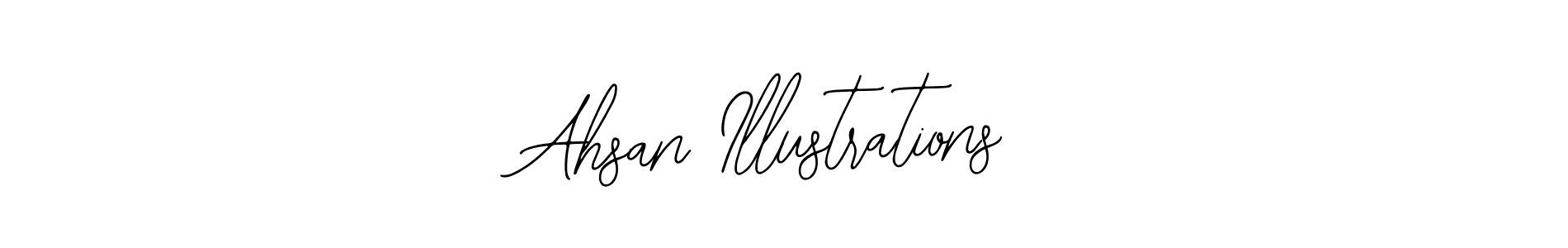 Ahsan Illustrations stylish signature style. Best Handwritten Sign (Bearetta-2O07w) for my name. Handwritten Signature Collection Ideas for my name Ahsan Illustrations. Ahsan Illustrations signature style 12 images and pictures png