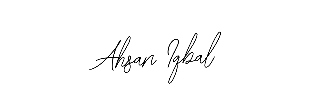 How to make Ahsan Iqbal name signature. Use Bearetta-2O07w style for creating short signs online. This is the latest handwritten sign. Ahsan Iqbal signature style 12 images and pictures png