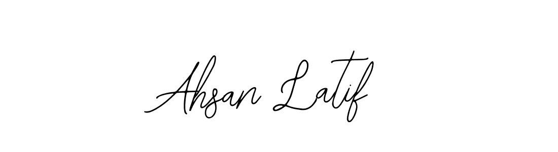 How to make Ahsan Latif name signature. Use Bearetta-2O07w style for creating short signs online. This is the latest handwritten sign. Ahsan Latif signature style 12 images and pictures png