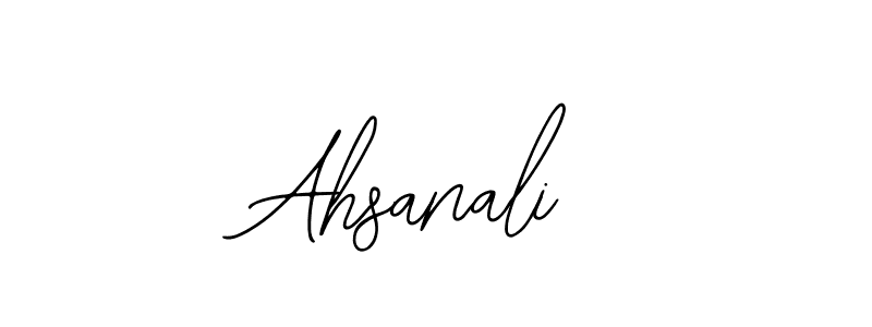 Also we have Ahsanali name is the best signature style. Create professional handwritten signature collection using Bearetta-2O07w autograph style. Ahsanali signature style 12 images and pictures png