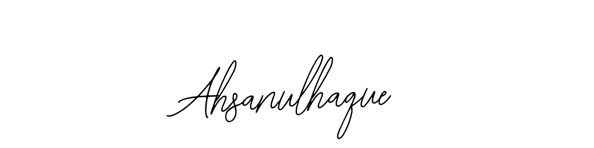 You should practise on your own different ways (Bearetta-2O07w) to write your name (Ahsanulhaque) in signature. don't let someone else do it for you. Ahsanulhaque signature style 12 images and pictures png