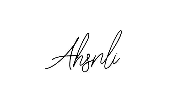Best and Professional Signature Style for Ahsnli. Bearetta-2O07w Best Signature Style Collection. Ahsnli signature style 12 images and pictures png