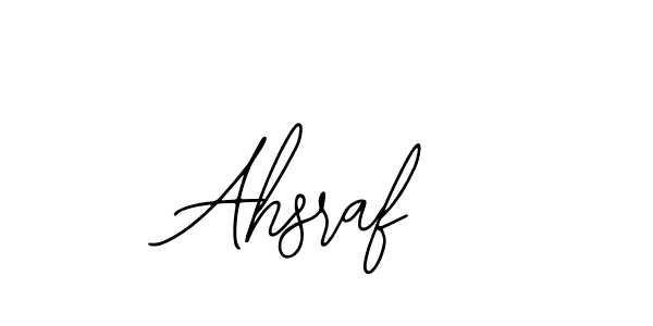 How to make Ahsraf signature? Bearetta-2O07w is a professional autograph style. Create handwritten signature for Ahsraf name. Ahsraf signature style 12 images and pictures png