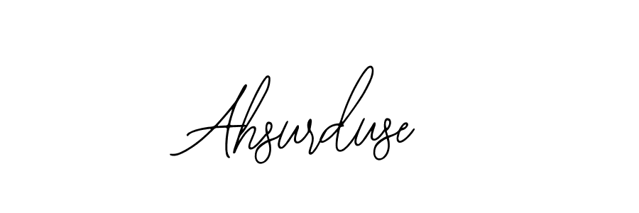 Ahsurduse stylish signature style. Best Handwritten Sign (Bearetta-2O07w) for my name. Handwritten Signature Collection Ideas for my name Ahsurduse. Ahsurduse signature style 12 images and pictures png