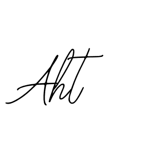 How to make Aht name signature. Use Bearetta-2O07w style for creating short signs online. This is the latest handwritten sign. Aht signature style 12 images and pictures png