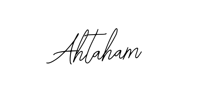 Make a beautiful signature design for name Ahtaham. Use this online signature maker to create a handwritten signature for free. Ahtaham signature style 12 images and pictures png