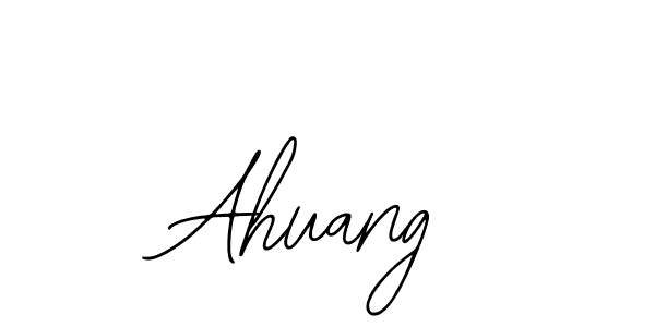 You should practise on your own different ways (Bearetta-2O07w) to write your name (Ahuang) in signature. don't let someone else do it for you. Ahuang signature style 12 images and pictures png