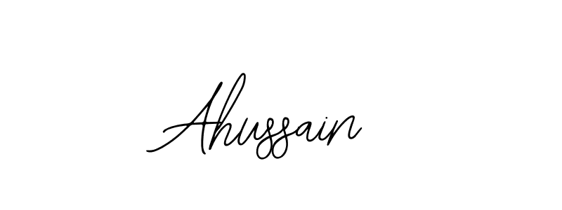 Design your own signature with our free online signature maker. With this signature software, you can create a handwritten (Bearetta-2O07w) signature for name Ahussain. Ahussain signature style 12 images and pictures png