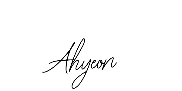 You should practise on your own different ways (Bearetta-2O07w) to write your name (Ahyeon) in signature. don't let someone else do it for you. Ahyeon signature style 12 images and pictures png