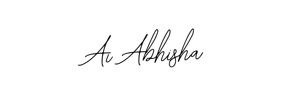 Use a signature maker to create a handwritten signature online. With this signature software, you can design (Bearetta-2O07w) your own signature for name Ai Abhisha. Ai Abhisha signature style 12 images and pictures png