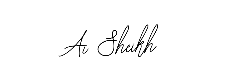 Similarly Bearetta-2O07w is the best handwritten signature design. Signature creator online .You can use it as an online autograph creator for name Ai Sheikh. Ai Sheikh signature style 12 images and pictures png