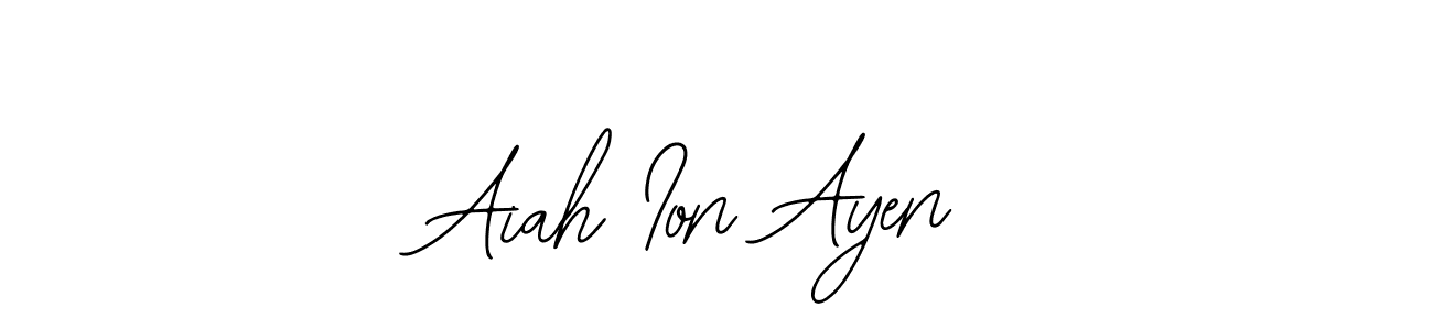 You can use this online signature creator to create a handwritten signature for the name Aiah Ion Ayen. This is the best online autograph maker. Aiah Ion Ayen signature style 12 images and pictures png