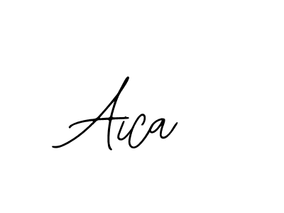 You should practise on your own different ways (Bearetta-2O07w) to write your name (Aica) in signature. don't let someone else do it for you. Aica signature style 12 images and pictures png