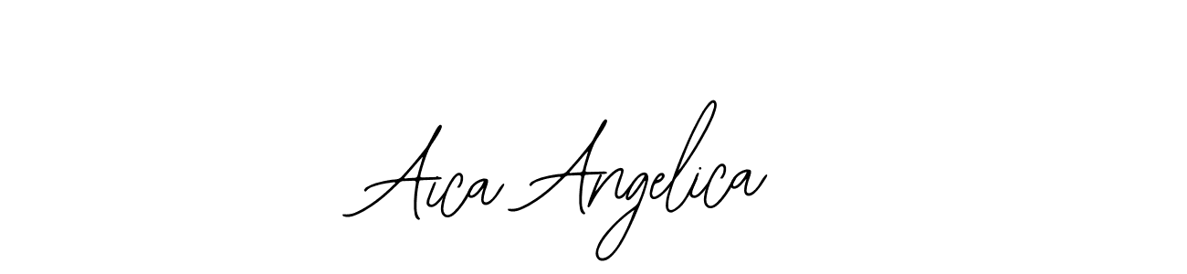 The best way (Bearetta-2O07w) to make a short signature is to pick only two or three words in your name. The name Aica Angelica include a total of six letters. For converting this name. Aica Angelica signature style 12 images and pictures png