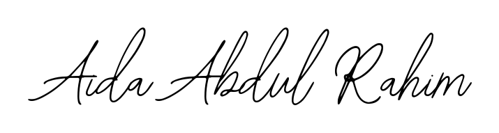 The Bearetta-2O07w font gives name Aida Abdul Rahim a signature that looks effortless yet distinguished. Download high-res PNG instantly. Aida Abdul Rahim signature style 12 images and pictures png