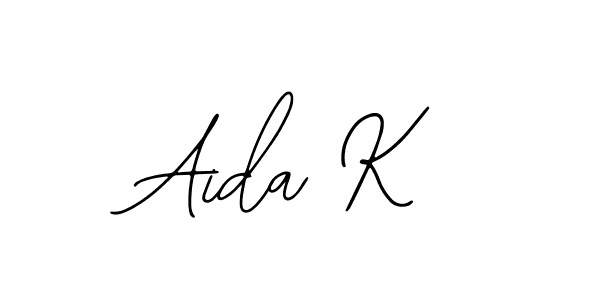 How to make Aida K signature? Bearetta-2O07w is a professional autograph style. Create handwritten signature for Aida K name. Aida K signature style 12 images and pictures png