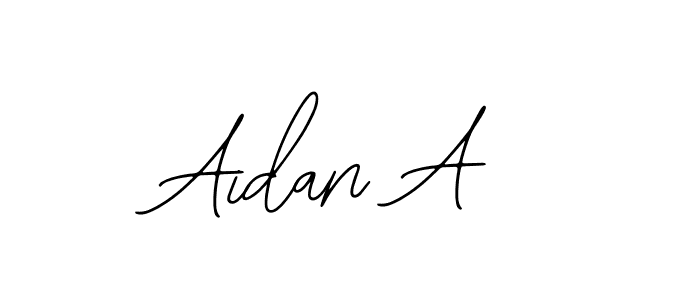 Also You can easily find your signature by using the search form. We will create Aidan A name handwritten signature images for you free of cost using Bearetta-2O07w sign style. Aidan A signature style 12 images and pictures png