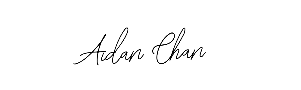 How to make Aidan Chan name signature. Use Bearetta-2O07w style for creating short signs online. This is the latest handwritten sign. Aidan Chan signature style 12 images and pictures png