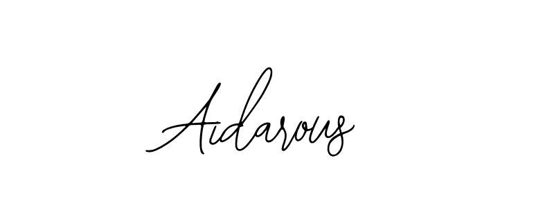 if you are searching for the best signature style for your name Aidarous. so please give up your signature search. here we have designed multiple signature styles  using Bearetta-2O07w. Aidarous signature style 12 images and pictures png