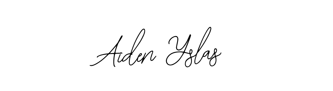 Bearetta-2O07w is a professional signature style that is perfect for those who want to add a touch of class to their signature. It is also a great choice for those who want to make their signature more unique. Get Aiden Yslas name to fancy signature for free. Aiden Yslas signature style 12 images and pictures png
