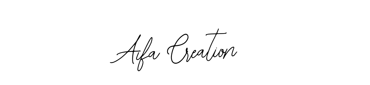 Also You can easily find your signature by using the search form. We will create Aifa Creation name handwritten signature images for you free of cost using Bearetta-2O07w sign style. Aifa Creation signature style 12 images and pictures png