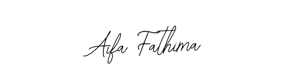 How to make Aifa Fathima signature? Bearetta-2O07w is a professional autograph style. Create handwritten signature for Aifa Fathima name. Aifa Fathima signature style 12 images and pictures png