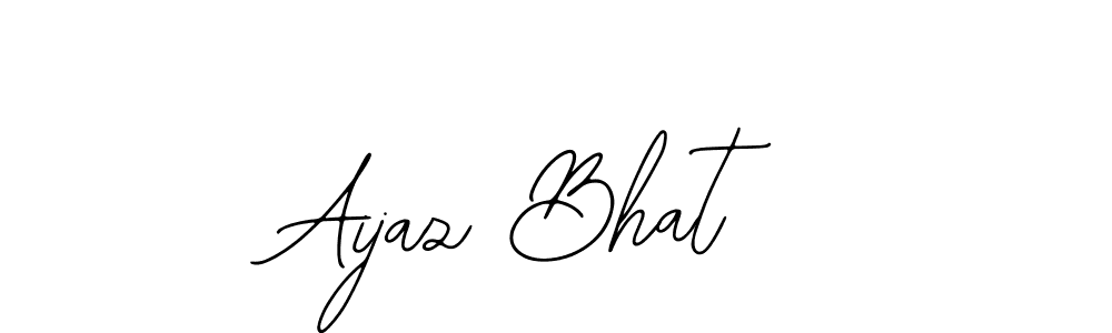 if you are searching for the best signature style for your name Aijaz Bhat. so please give up your signature search. here we have designed multiple signature styles  using Bearetta-2O07w. Aijaz Bhat signature style 12 images and pictures png