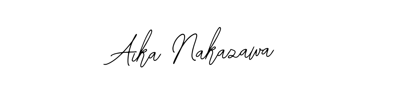 The best way (Bearetta-2O07w) to make a short signature is to pick only two or three words in your name. The name Aika Nakazawa include a total of six letters. For converting this name. Aika Nakazawa signature style 12 images and pictures png