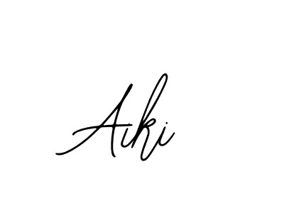 How to make Aiki signature? Bearetta-2O07w is a professional autograph style. Create handwritten signature for Aiki name. Aiki signature style 12 images and pictures png