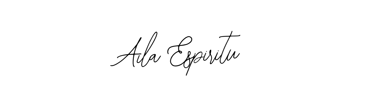 It looks lik you need a new signature style for name Aila Espiritu. Design unique handwritten (Bearetta-2O07w) signature with our free signature maker in just a few clicks. Aila Espiritu signature style 12 images and pictures png