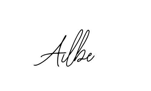 You should practise on your own different ways (Bearetta-2O07w) to write your name (Ailbe) in signature. don't let someone else do it for you. Ailbe signature style 12 images and pictures png