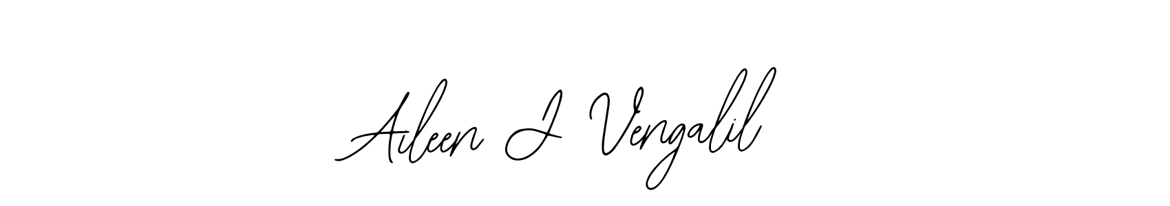 How to make Aileen J Vengalil name signature. Use Bearetta-2O07w style for creating short signs online. This is the latest handwritten sign. Aileen J Vengalil signature style 12 images and pictures png