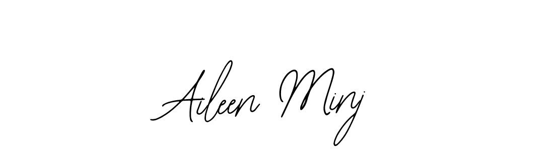 Use a signature maker to create a handwritten signature online. With this signature software, you can design (Bearetta-2O07w) your own signature for name Aileen Minj. Aileen Minj signature style 12 images and pictures png