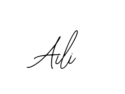 How to make Aili signature? Bearetta-2O07w is a professional autograph style. Create handwritten signature for Aili name. Aili signature style 12 images and pictures png