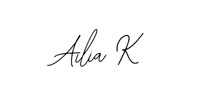 Create a beautiful signature design for name Ailia K. With this signature (Bearetta-2O07w) fonts, you can make a handwritten signature for free. Ailia K signature style 12 images and pictures png